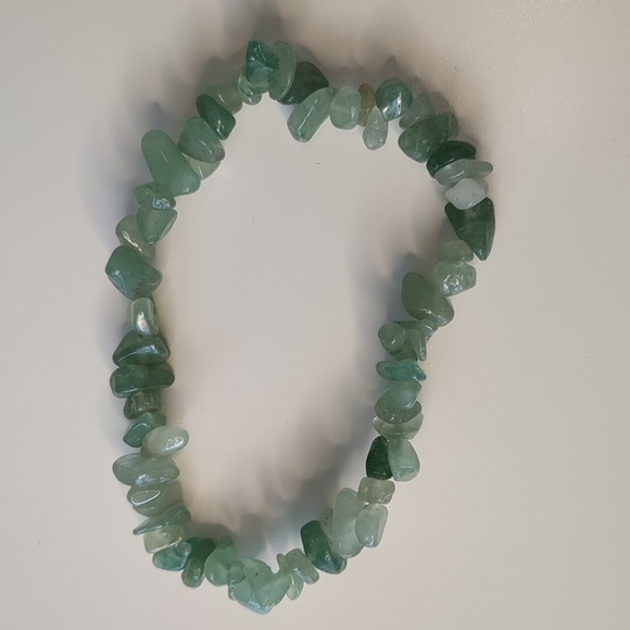 Green Quartz Flexible stretch bracelet - Picture 3 of 3